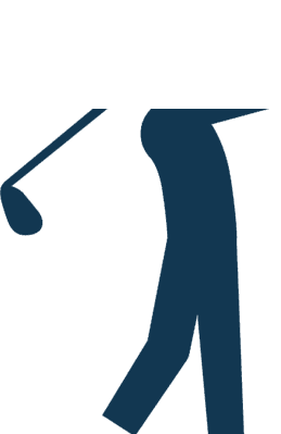 icon of an adult swinging a golf club