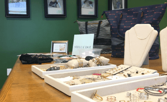 display of jewelry