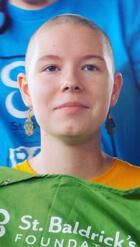 Honored Kid Georgia with a shaved head
